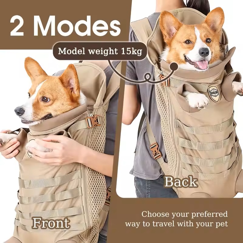 Luxury Bags Medium Size - Portable Front Dog Backpack Designer Pet