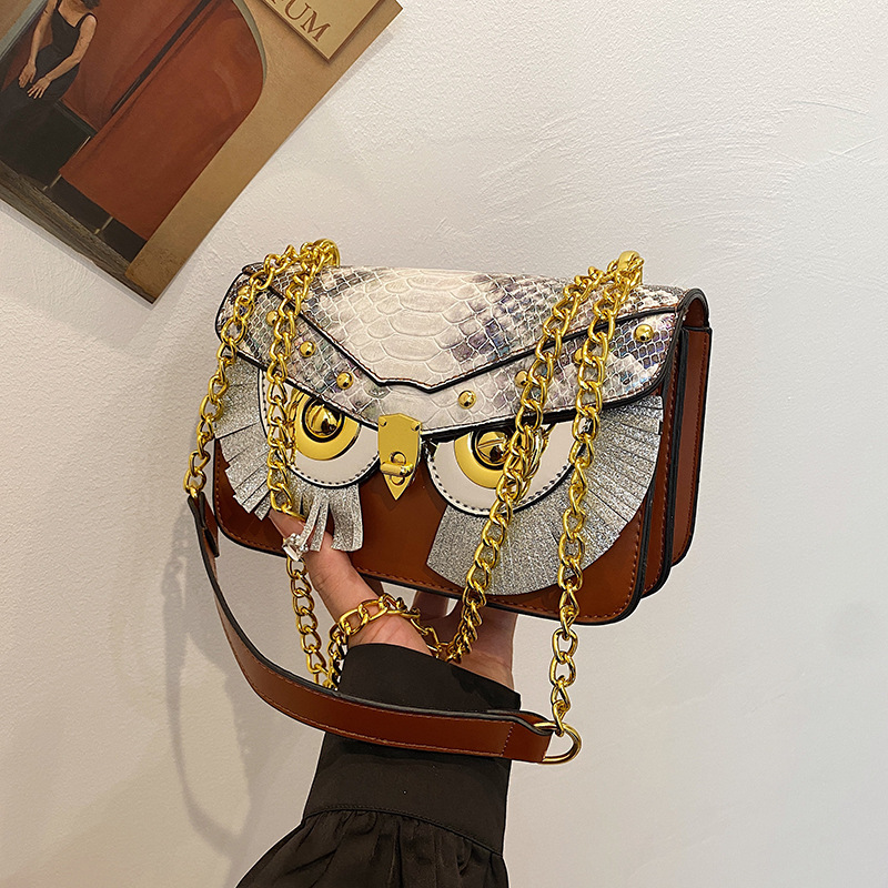 Luxury Bags Medium Size - Heavyweight Luxury Owl Mask Design Women's