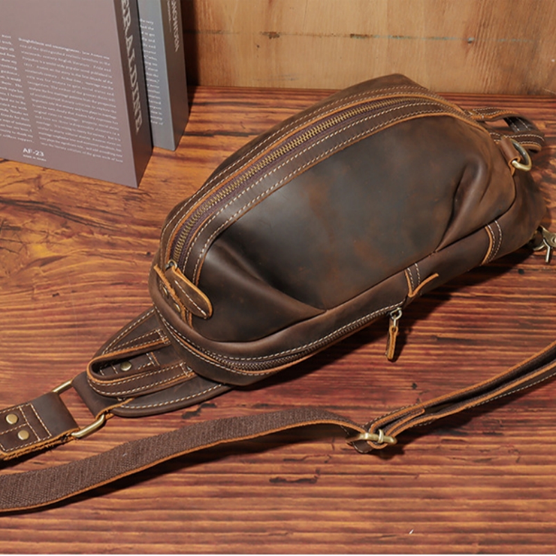 Luxury Zipper Bags - Fashion Design Luxury Men's Sling Chest