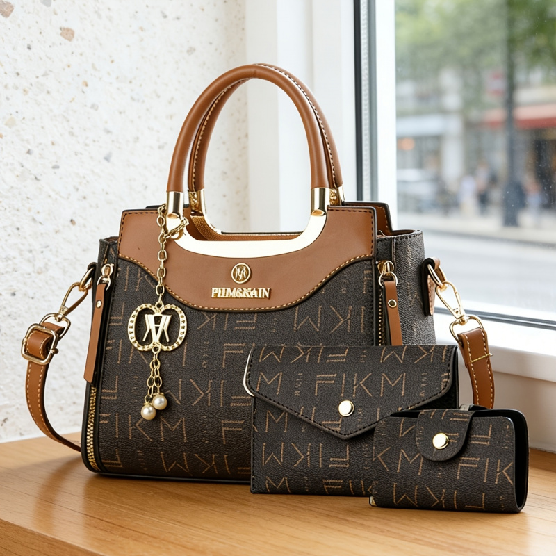 3-piece set of light luxury hi - đánh giá và giá Luxury Zipper Bags