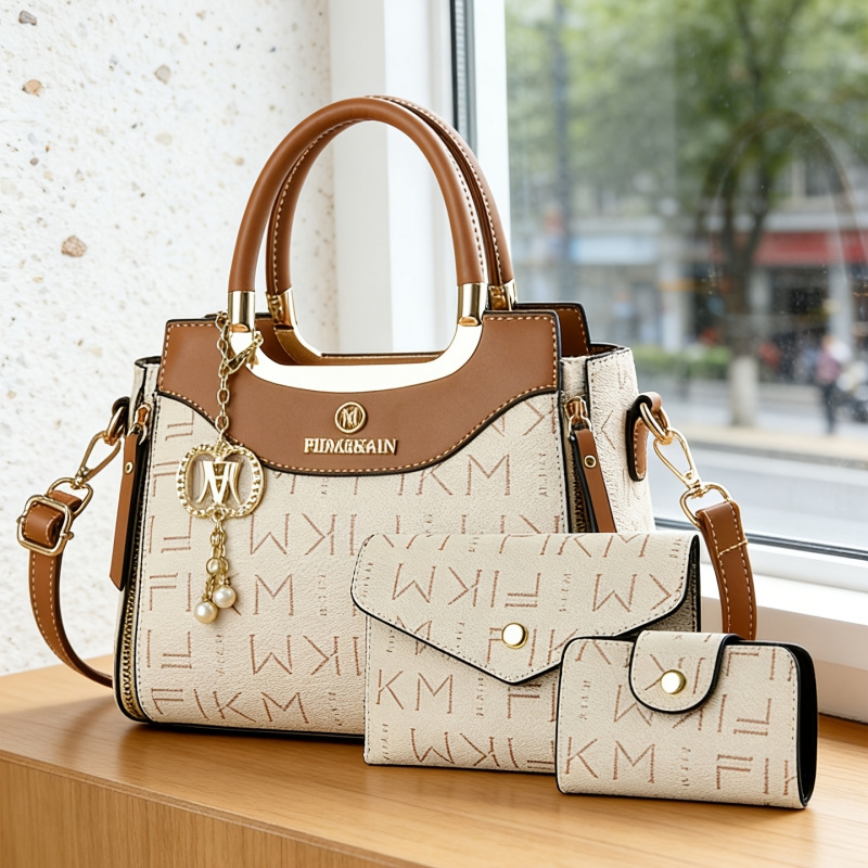 3-piece set of light luxury hi - đánh giá và giá Luxury Zipper Bags