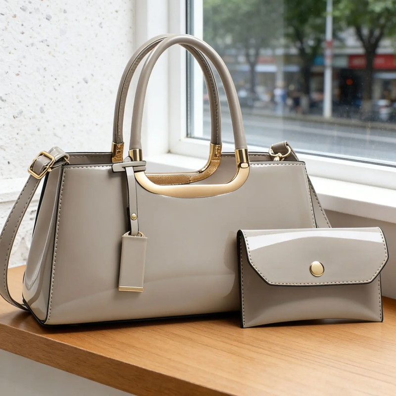 Women's Handbag Set, Light Lux - đánh giá và giá Luxury Zipper Bags
