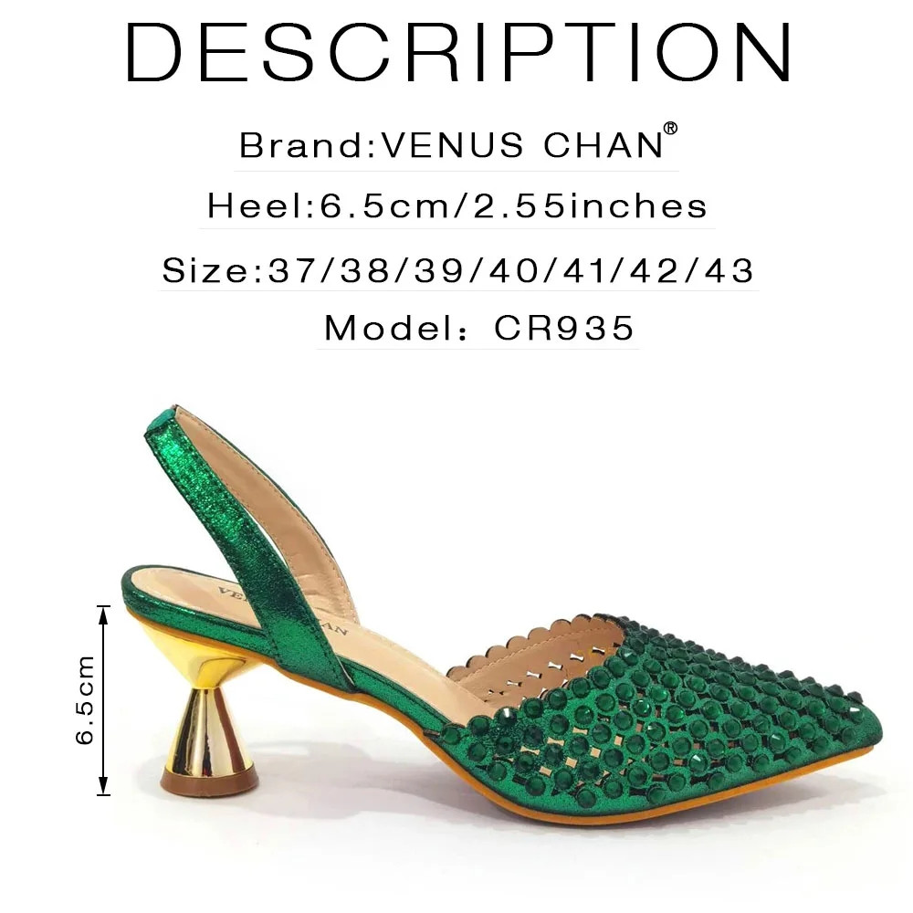Luxury Green Rhinestone Shoes  - đánh giá và giá Luxury Bags And Shoes