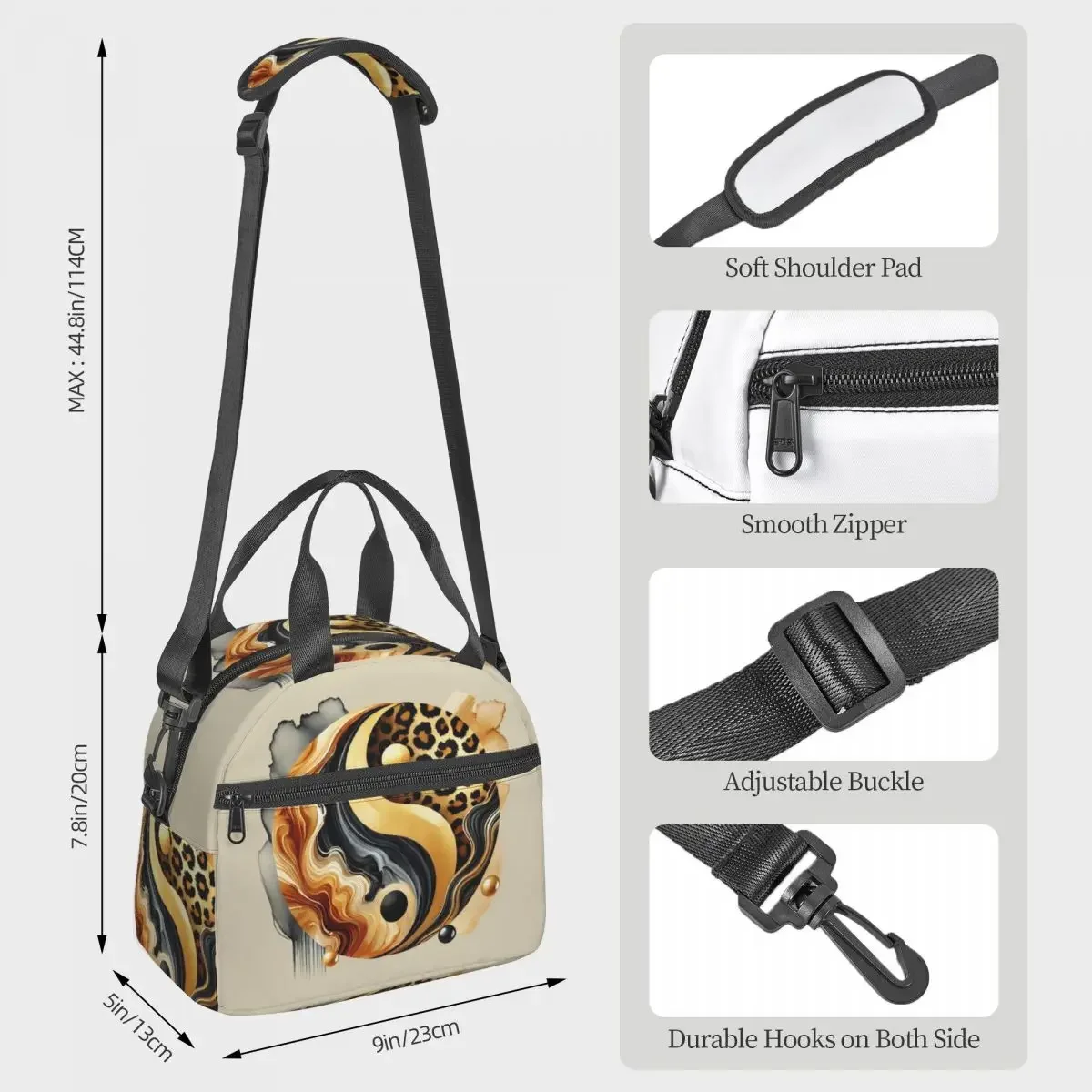 Leopard Yin Yang Luxury Gold M - đánh giá và giá Luxury Bags For Kids