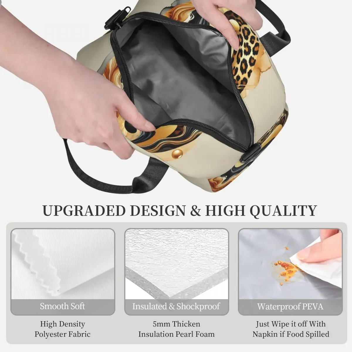 Leopard Yin Yang Luxury Gold M - đánh giá và giá Luxury Bags For Kids