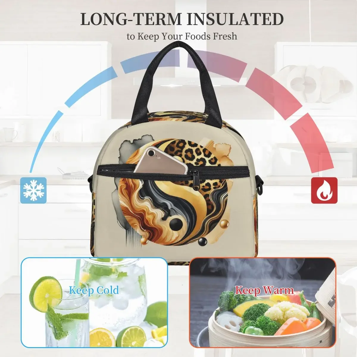 Leopard Yin Yang Luxury Gold M - đánh giá và giá Luxury Bags For Kids