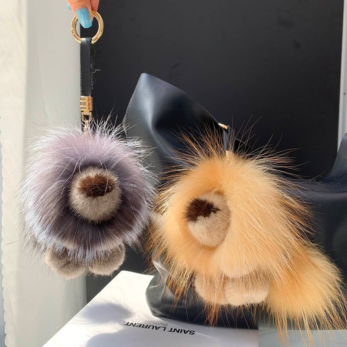 Luxury Real Mink Fur Lion Pend - đánh giá và giá Luxury Bags For Kids