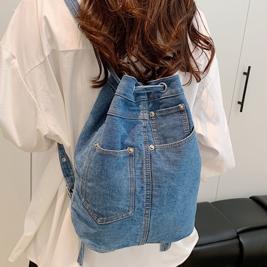 Denim Female Backpacks Casual  - đánh giá và giá Luxury Bags For Kids
