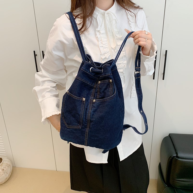 Denim Female Backpacks Casual  - đánh giá và giá Luxury Bags For Kids