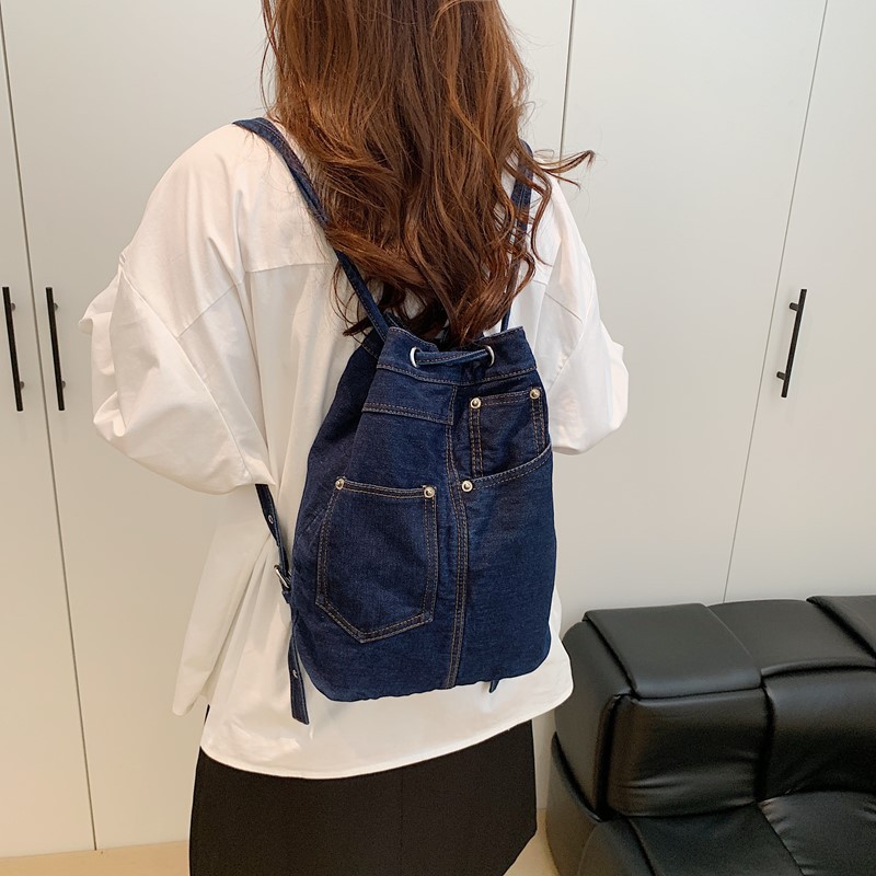 Denim Female Backpacks Casual  - đánh giá và giá Luxury Bags For Kids