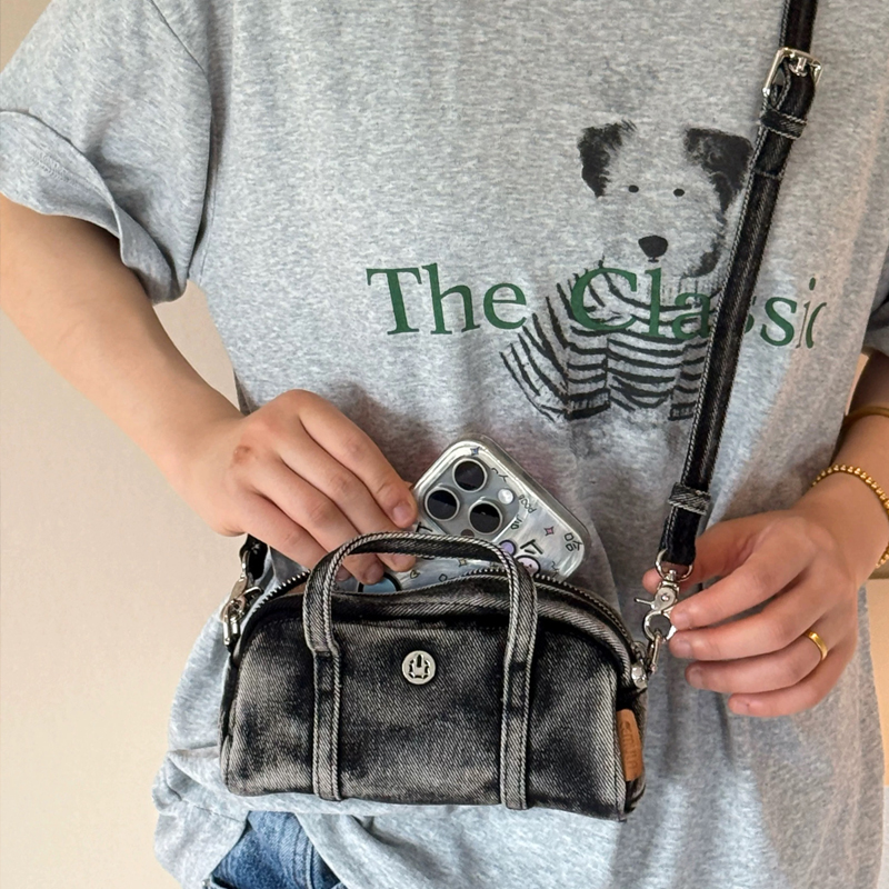 Korean Casual Mini Denim Box B - đánh giá và giá Luxury Zipper Bags