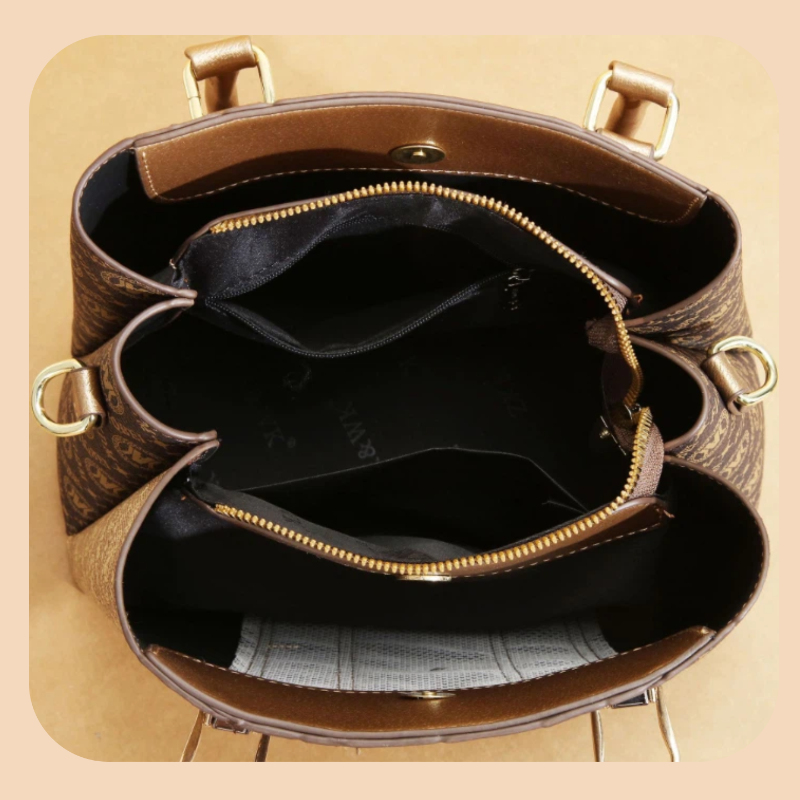 3-piece set of women's handbag - đánh giá và giá Luxury Zipper Bags