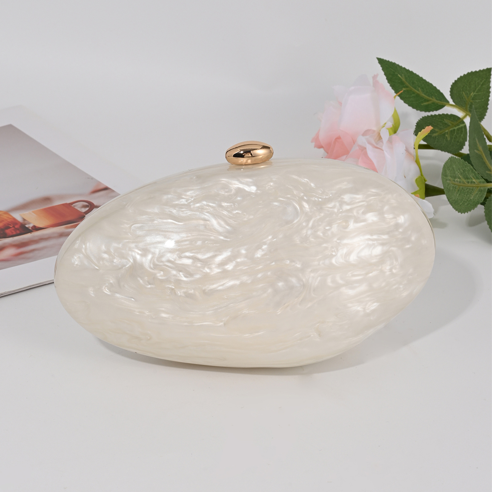 Fashion Acrylic Shell Clutch E - đánh giá và giá Luxury Bags Medium Size